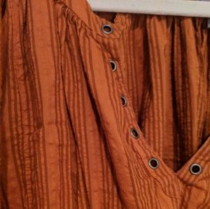 Orange Linen Blend top.